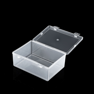 Rectangular Transparent Plastic Storage Box 14.3x10.3x5.8cm With Lid For Jewelry Parts Organization - Product Image 3