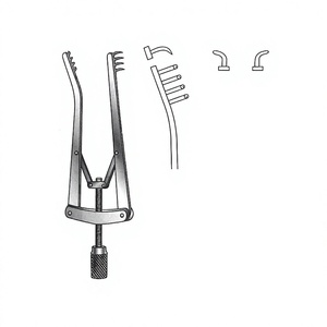 Retractor ALM de 7 cm (2¾ Pulgadas) y 5 mm, Retractor Quirúrgico Reutilizable de Acero Inoxidable con Punta Roma, Instrumento Médico para Ortopedia General - Product Image 1