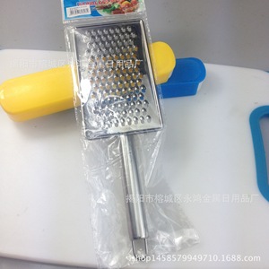 Stainless Steel Square Cheese <b>Grater</b> With Handle Small Holes Large Size For <b>Ginger</b> Radish Grating - Product Image 1