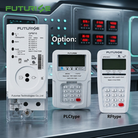 Compteur d'énergie prépayé monophasé STS sur rail DIN avec CIU, communication RF/PLC en descente pour projet de sous-compteur d'appartement
