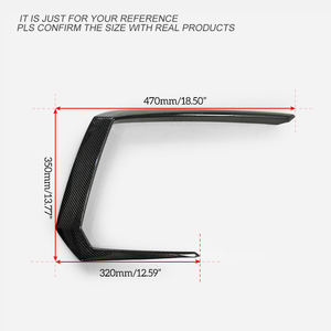 Para Lamborghini Urus TPC estilo parachoques delantero Side Trim ventilación cubierta par/2 piezas de fibra de carbono - Product Image 5