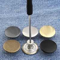 Boutons et rivets métalliques détachables et réglables à visser pour jeans, 15 mm, 17 mm, 20 mm, vente en gros