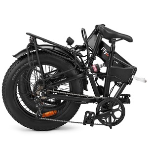 Vélo électrique pliable sportif à suspension intégrale, cadre en aluminium, pneus neige 20*4 pouces, batterie intégrée 36V 10.4AH - Product Image 5