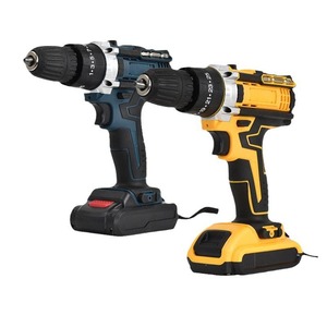 Taladro percutor eléctrico de 20 V con motor de escobillas, velocidad variable, alimentado por batería, para uso doméstico e industrial - Product Image 1