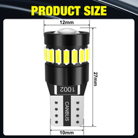 Bombilla LED 6000K blanco 501 W5W T10 sin errores para cúpula de coche mapa puerta cortesía matrícula tablero instrumento