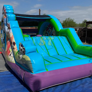 Màu xanh Nhà bị trả lại Toddler thương mại nhảy lâu đài <span class=keywords><strong>Inflatable</strong></span> Jumper trẻ em màu xanh lâu đài <span class=keywords><strong>bouncy</strong></span> với Slide Combo cho bữa tiệc - Product Image 6