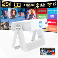 Nouvelle Version 2025 SY2 PRO Mini Projecteur Vidéo Intelligent Portable avec Pavé Tactile LED Wi-Fi Double Bande 6 BT 4K pour Home Cinéma