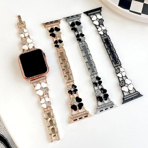 Correa de reloj inteligente Upro para mujer, delgada, con cristal de trébol de cuatro hojas y metal, para Apple Watch Series 8, 9, 10, Ultra, SE, 42, 44, 45, 46 mm - Product Image 6