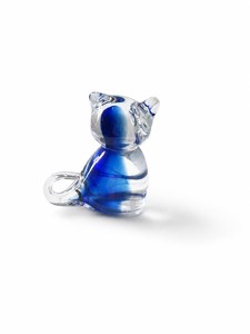 Figura de Gato de Cristal Hecha a Mano, Decoración de Cristal Azul con Forma de Animal, Adorno Moderno para Mesa del Hogar, Regalo, Recuerdo - Product Image 4