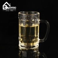 Cangkir gelas bir ukuran Mini Model populer gelas minum bening dengan pegangan cangkir gelas bir kecil 50ml 60ml 1-2oz cangkir gelas minum
