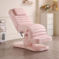 Lit de beauté multifonctionnel avec mécanisme de levage électrique, en cuir PU, 3 moteurs réglables pour spa, salon, massage