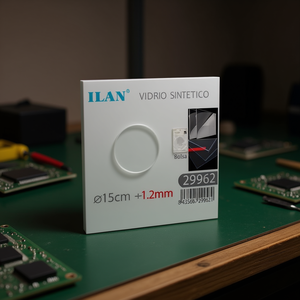 Vetro Sintetico Iln 15 Cm 1,2 Mm Rotondo Per Involucri Elettronici - Product Image 3