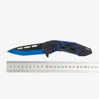 Couteau pliant portable en acier inoxydable avec manche en alliage d'aluminium, couteau de poche de survie pour le camping, cadeau exquis