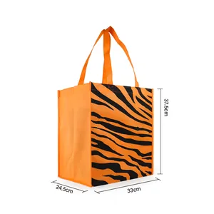 High-End Universal Non-Woven Shopping Bag Supermarket Reusable Eco-Friendly Custom Logo Pattern For Packaging Made From PP