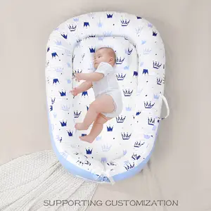 共同寝椅子折りたたみ式ベビーベッド赤ちゃんの巣セット安いベビーベビーベッド共同寝ベッド追加の位置決め枕を出荷する準備ができています