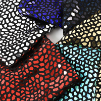 Tissu de paillettes de Spandex métallique de support de Lurex d'impression de léopard pour la tapisserie d'ameublement de décoration de maison de vêtement
