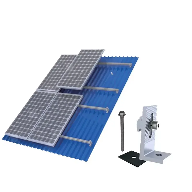 太陽光発電ブラケットソーラーソーラーパネル固定キットユニラックレールチャンネル少ないソーラーサポートアルミニウム取り付けレール