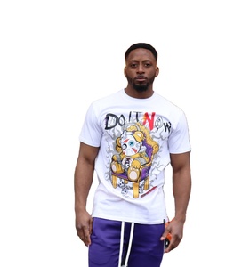 เสื้อยืดผู้ชายทรงสลิมฟิตแผ่นปะติดด้วยพลอยเทียมออกแบบได้ตามต้องการ - Product Image 1