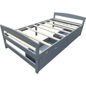 Estructura de cama doble de madera con cajón de almacenamiento extraíble, cama de plataforma que ahorra espacio para niños, adolescentes o dormitorios de invitados - Product Image 4