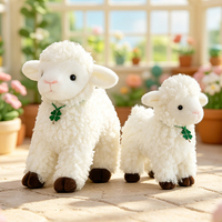 Peluche tendance et populaire, adorable, en forme de trèfle à quatre feuilles, en fausse fourrure bouclée douce, pour enfant, compagnon câlin pour la chambre d'enfant