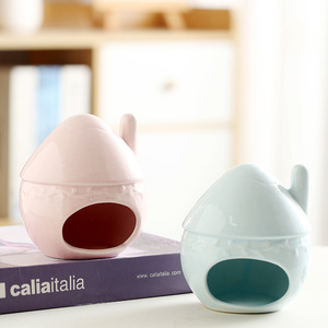 Casa Redonda de Cerámica Creativa para Hámsteres, Transpirable, para Mascotas Pequeñas, Uso en las Cuatro Estaciones - Product Image 1