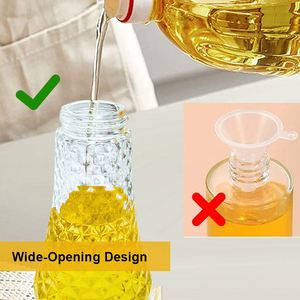   Bouteille pulvérisatrice en verre PP ABS personnalisée de 260 ml à surface en forme de diamant, ensemble de pulvérisateurs d'huile d'olive en acier inoxydable pour barbecue et cuisine - Product Image 4