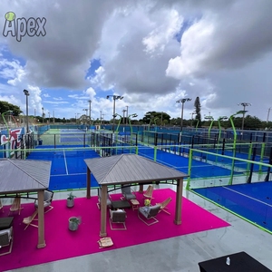 Pista de Pádel de Lujo APEX Resort, Pista de Pádel Panorámica de Acero para Exteriores, Resistente, para Hoteles y Villas Vacacionales - Product Image 3