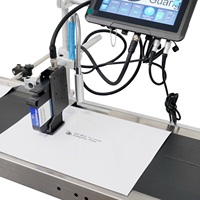 Imprimante jet d'encre thermique industrielle IPS-9610 1200 DPI 150 m/min, machine de codage TIJ 12,7 mm pour l'impression de dates, de lots et de codes QR