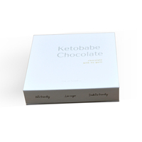 Logo personnalisé de luxe de qualité alimentaire avec couverture rigide en papier rigide vide emballage de bonbons chocolat Bonbon boîte cadeau truffe avec séparateurs
