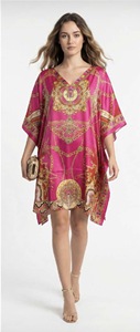 Robe longue ample en viscose Dashiki pour femmes africaines, tunique chauve-souris, poncho kimono, finition soyeuse, légère, respirante, style bohème - Product Image 4