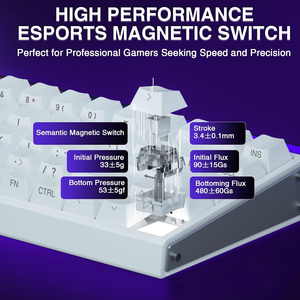 Tastiera da Gaming AULA HERO 68 HE 65% Cablata con Switch a Effetto Hall Hot-Swappable, Frequenza di Aggiornamento Ultra-Veloce 8K, Frequenza di Scansione 128k - Product Image 4