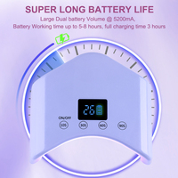 Nouvelle arrivée Lampe à LED rechargeable Pro Cure 24W avec batterie 3000mAh pour sécher le gel à ongles