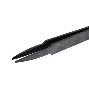 Pinzas de Punta Plana Vetus 702 de Acero Inoxidable, Antiestáticas, para Cuarto Limpio, Cabeza Recta, No Magnéticas, 6.5 Pulgadas - Product Image 2