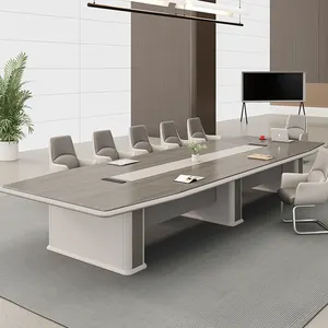 Fornitura di fabbrica mobili moderni ufficio tavolo da conferenza striscia per 10-12 persone tavolo per sala riunioni di negoziazione