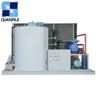 Réducteur de machine à glace en paillettes avec moteur, machine à glace en paillettes durable de 8 tonnes pour la transformation industrielle de la pêche