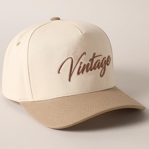 Vente en gros Casquette de camionneur en sergé de coton à 5 panneaux structurés bicolores de haute qualité Casquette de sport pour hommes et femmes avec protection solaire à bord incurvé - Product Image 3