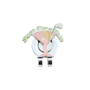 Clip de metal para gorra de golf OEM con juego de marcador de bola de brillo magnético Pin de sombrero para golfistas - Product Image 4
