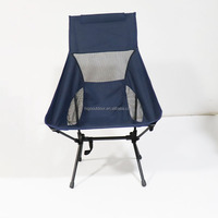 Chaise lune portable d'extérieur à structure en fer avec dossier en maille respirante pour jardin, camping, plage