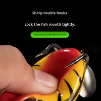 En gros Leva Leurre Vivant Modifié Type Grenouille Bionique 'Poison Arrow' 13g 6cm pour Poisson Noir avec Hameçon en Acier Inoxydable à Ligne Montante