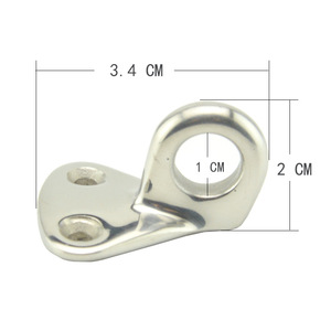 Boulon à œillet en acier inoxydable 316, poli miroir, quincaillerie marine pour montage sur pont de yacht, lot de 5 - Product Image 2