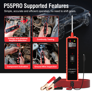 מכירה חמה topdiag p55 כוח בדיקה מעגל בדיקה 12-24v רכב חשמלי בדיקה עבור מכוניות, משאיות, אופנועים - Product Image 4
