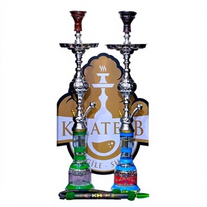 KHATEEB PREMIUM - Juego Completo de Cachimba Tradicional Jumbo (85 cm - Original Egipcio) - Product Image 1