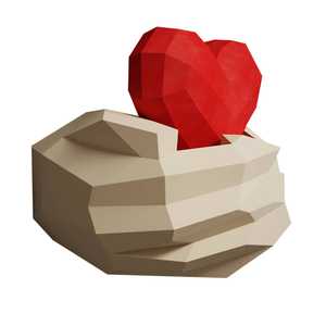 <span class=keywords><strong>Origami</strong></span> papier de soie artisanat papier <span class=keywords><strong>Origami</strong></span> 3d coeur mariage coeur mur Art géométrique bricolage papier Gadgets - Product Image 2