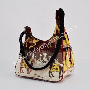 Camel-Bolso de borlas con tela turca De Turquía - Product Image 1
