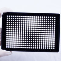 Plaques de culture cellulaire noires à fond plat, stériles, jetables, en plastique, traitées TC, 384 puits, en promotion AMA