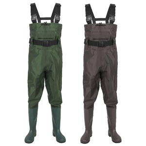 70d Nylon vải PVC tráng Fishing <span class=keywords><strong>waders</strong></span> không thấm nước mặc kháng Fishing wader với PVC khởi động dành cho người lớn đầy đủ cơ thể Fishing wader - Product Image 3