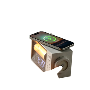 Nouvelle Lampe de Chevet à Bruit Blanc 2026 <span class=keywords><strong>avec</strong></span> Recharge Magnétique Sans Fil, <span class=keywords><strong>Réveil</strong></span> Lumineux, Double Alarme, Contrôle Tactile et Veilleuse Ambiante - Product Image 1