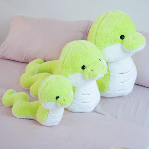 Serpiente verde de peluche al por mayor, animal de peluche, regalo para niños, decoración de Navidad y Año Nuevo, muñeco de serpiente de peluche graso - Product Image 5