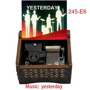 Famosa melodía ayer caja de música de cuerda de madera 18 notas Clockwork banda de Rock británica recuerdo especial Fans regalos de navidad - Product Image 5