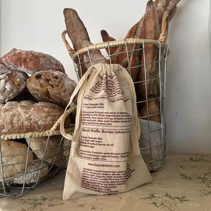 High Quality Muslin Dust Bag Eco-friendly Cotton Bread <b>Drawstring</b> <b>Pouch</b> With Double Strings - Product Image 2